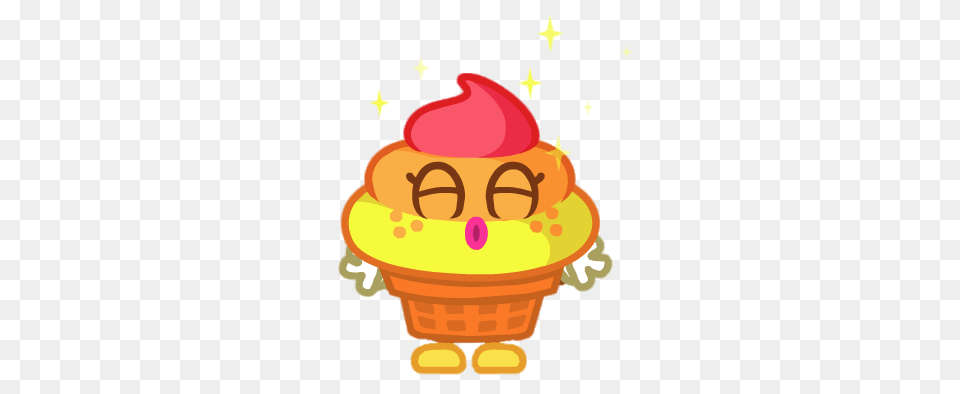 Coolio The Magical Sparklepop Eyes Closed, Cream, Dessert, Food, Ice Cream Free Transparent Png