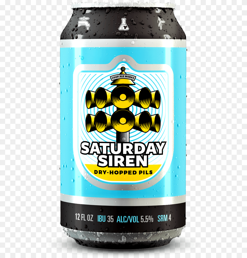 Coop Ale Saturday Siren, Alcohol, Beer, Beverage, Lager Free Transparent Png