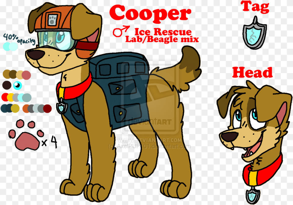 Cooper S Ref Sheet New Paw Patrol Dogs, Book, Comics, Publication, Person Png Image