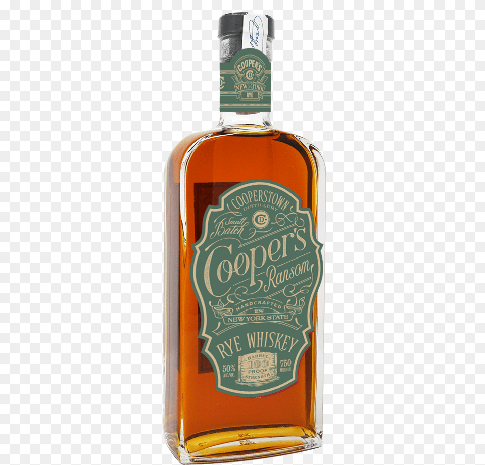 Cooperquots Ransom Rye Whiskey Cooperstown Bourbon, Alcohol, Beverage, Liquor, Whisky Png