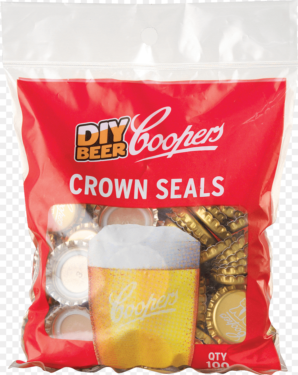 Coopers Crown Seals 100 Pack, Alcohol, Beer, Beverage Png