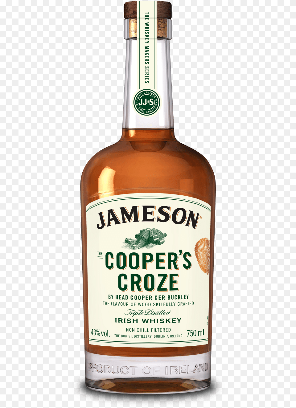 Coopers Croze Bottle Image 750ml Jameson Cooper Croze Whiskey, Alcohol, Beverage, Liquor, Beer Png