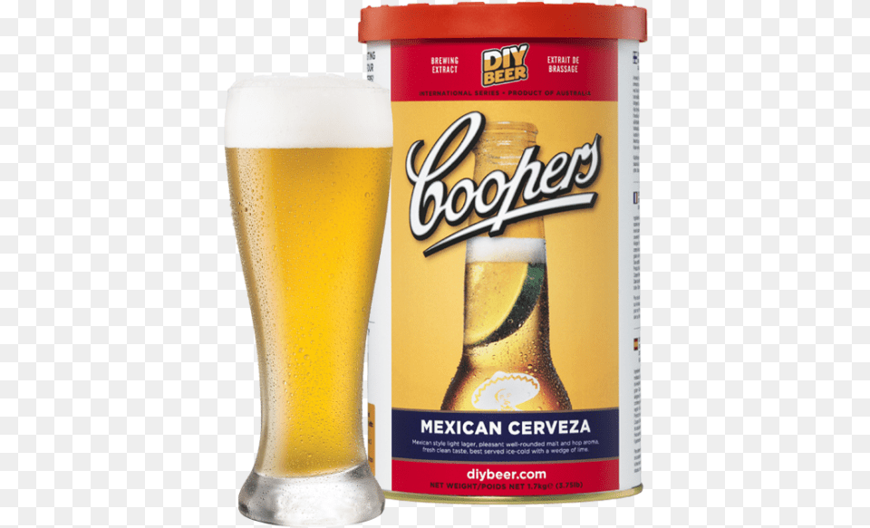 Coopers Mexican Cerveza 40p Coopers Mexican Cerveza, Alcohol, Beer, Beverage, Glass Free Png