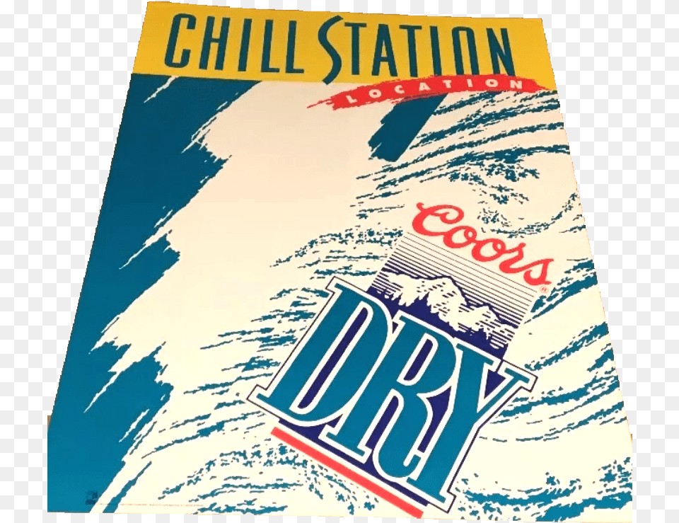 Coors Dry U201cchill Stationu201d Vintage Poster Banner Coors Light, Advertisement, Book, Publication Png Image