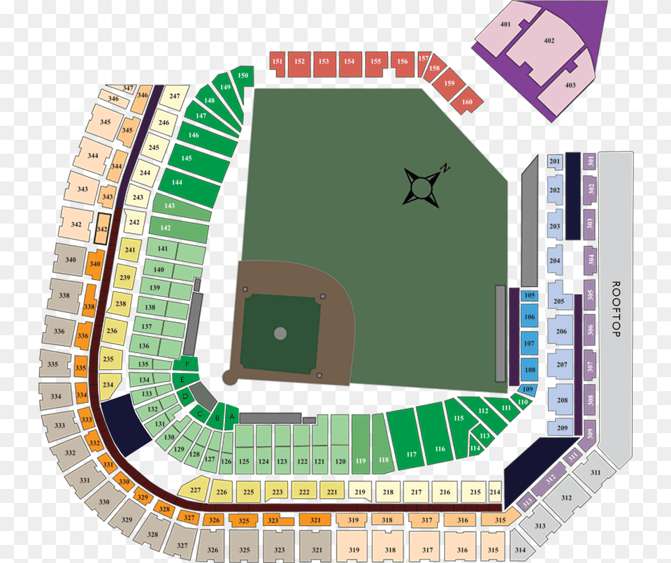 Coors Field Seating Chart Coors Field Map, Neighborhood, Outdoors, Architecture, Arena Png