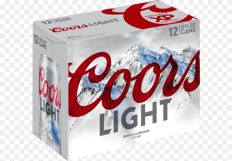 Coors Light 12oz 12pk Cn 12oz Beer Coors Light 12 Pack Cans, Beverage, Coke, Soda Png