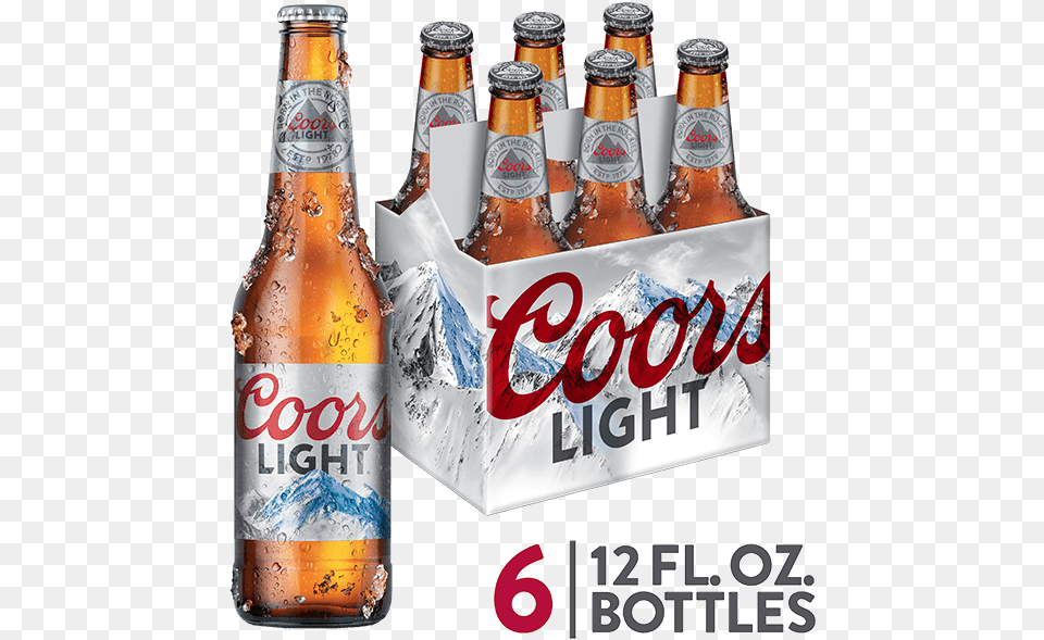 Coors Light, Alcohol, Beer, Beverage, Bottle Png