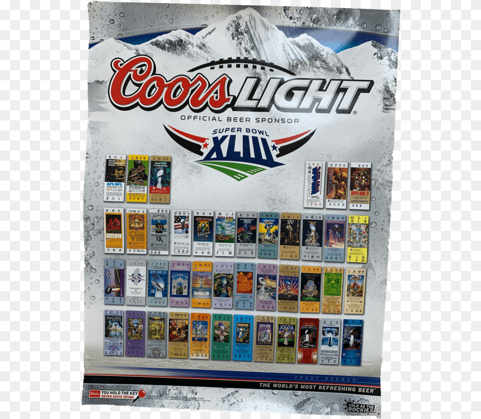 Coors Light, Advertisement, Poster, Person Png Image