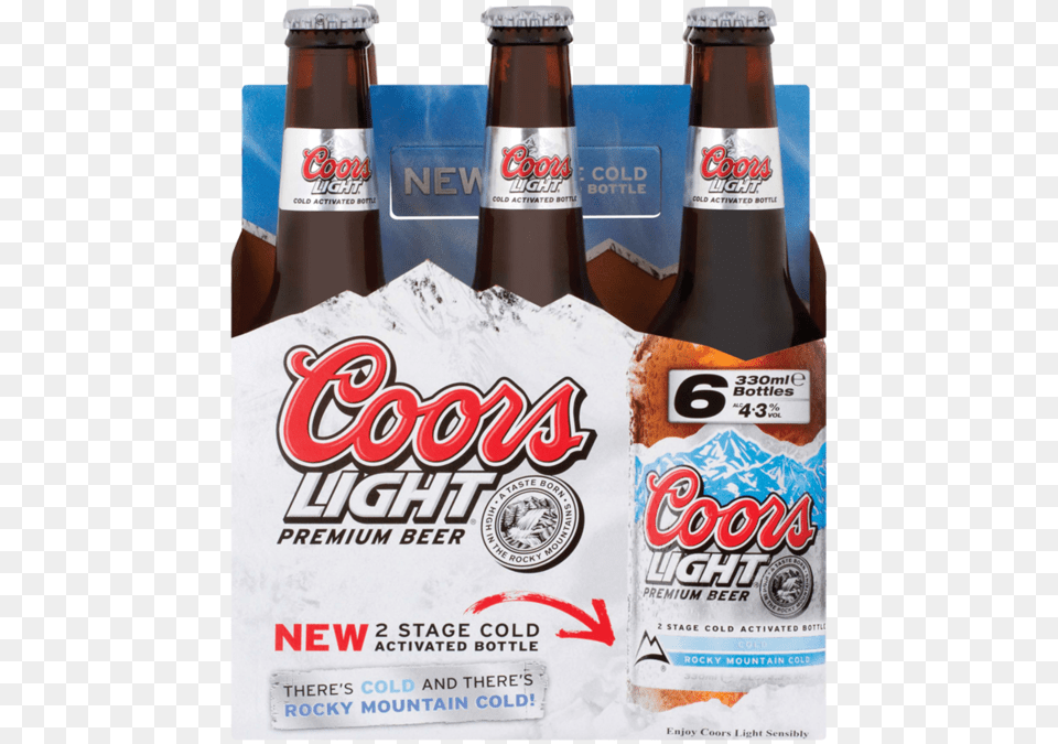 Coors Light Bottle Coors Light Bottle Ml, Alcohol, Beer, Beer Bottle, Beverage Free Png Download