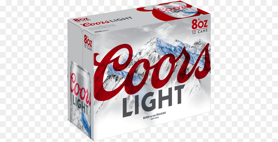 Coors Light Cans Coors Light 8oz, Beverage, Coke, Soda, Box Png