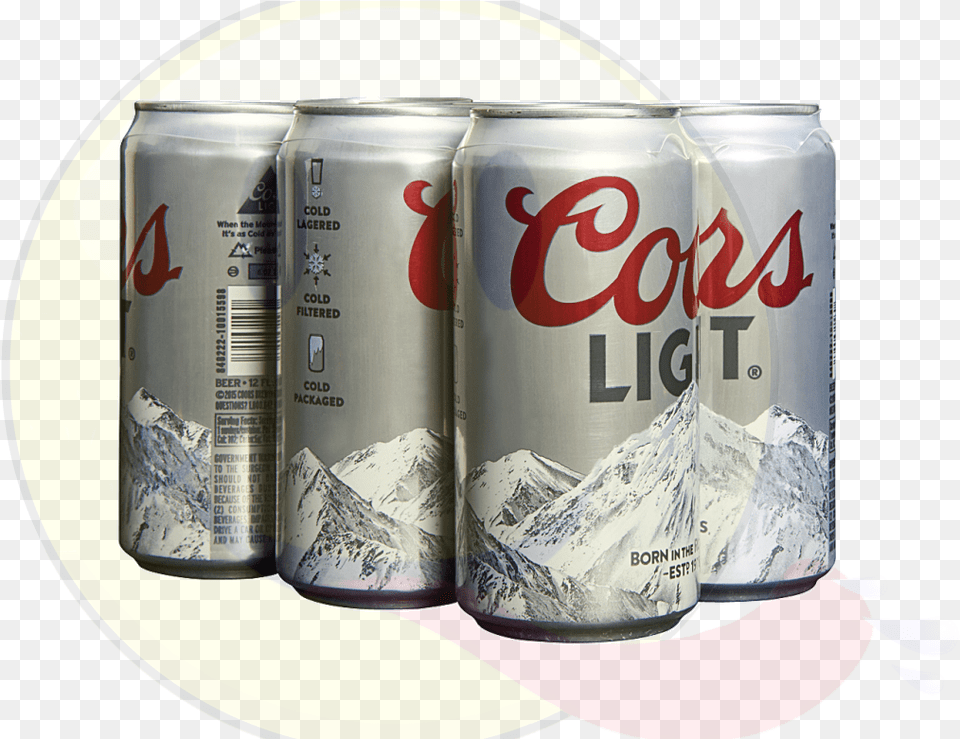 Coors Light Coors Light, Can, Tin, Beverage, Soda Png Image