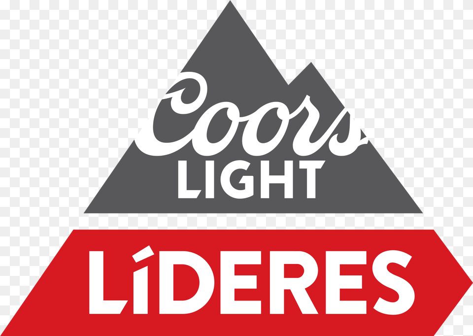 Coors Light Lderes In Search For The Next Latino Leader Coors Light Lideres, Triangle, Logo, Sign, Symbol Free Png