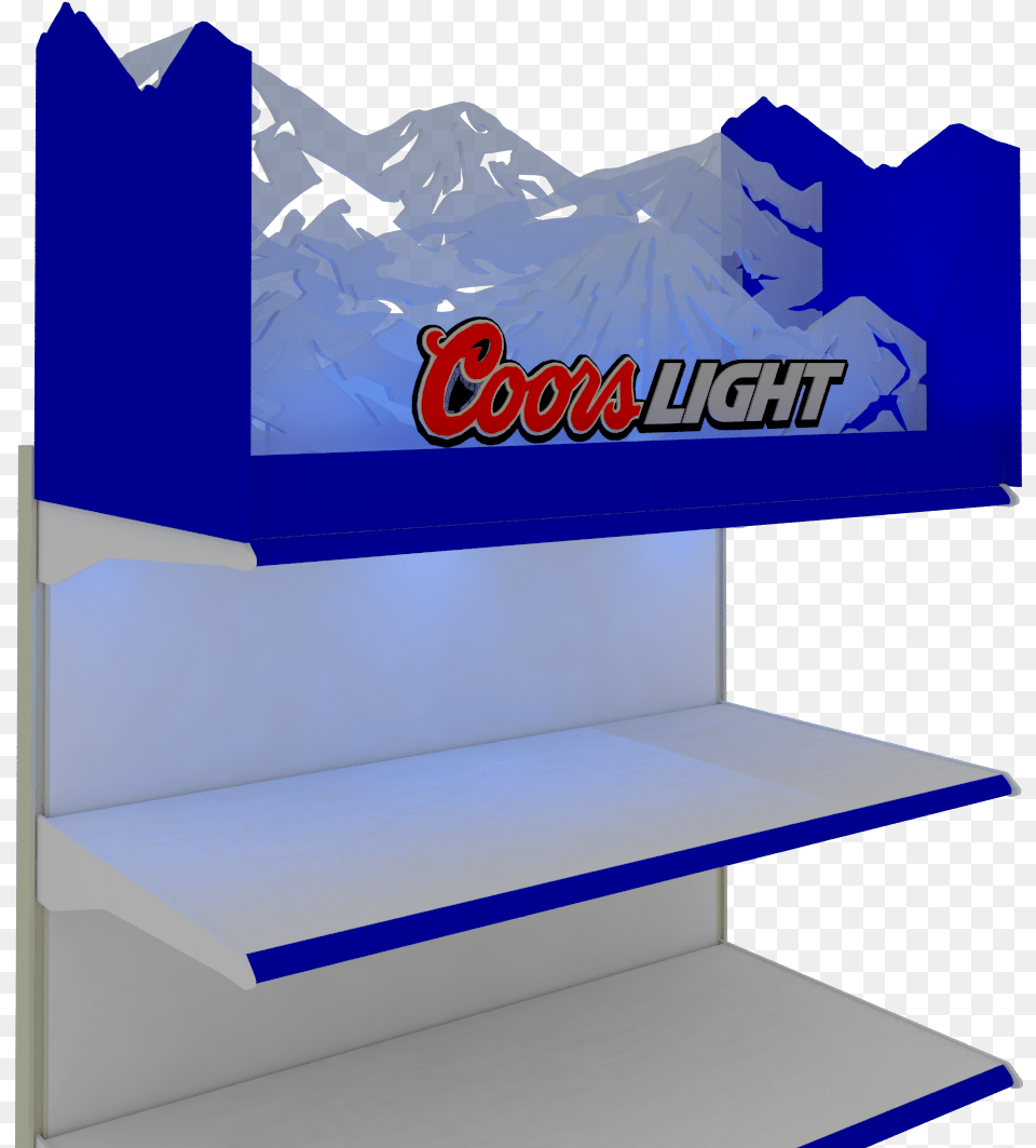 Coors Light Supermarket End Ca Shelf, Ice, Furniture, Nature, Outdoors Png