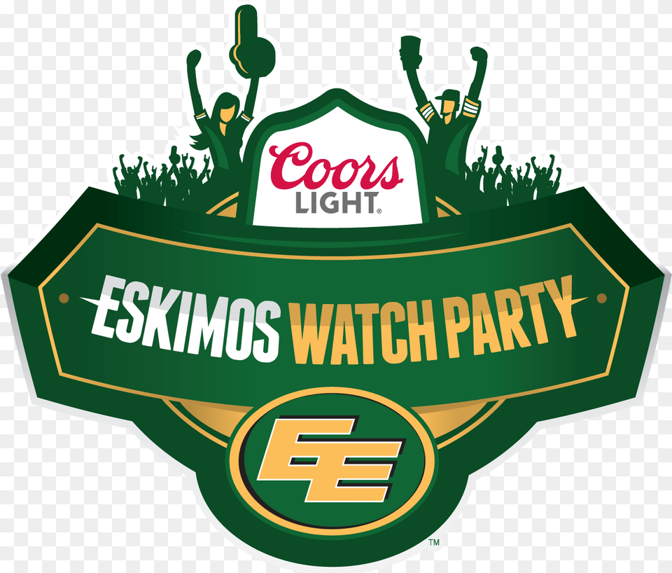 Coors Light Watch Party Edmonton Football Team Coors Light, Logo, Person, Architecture, Building Free Png