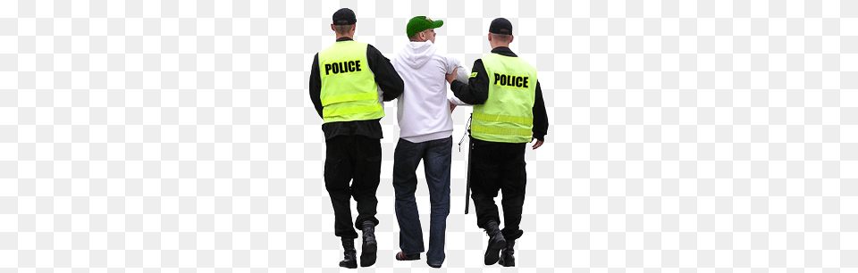Cop Arresting Someone Cop Arresting Someone, Clothing, Vest, Walking, Person Free Transparent Png