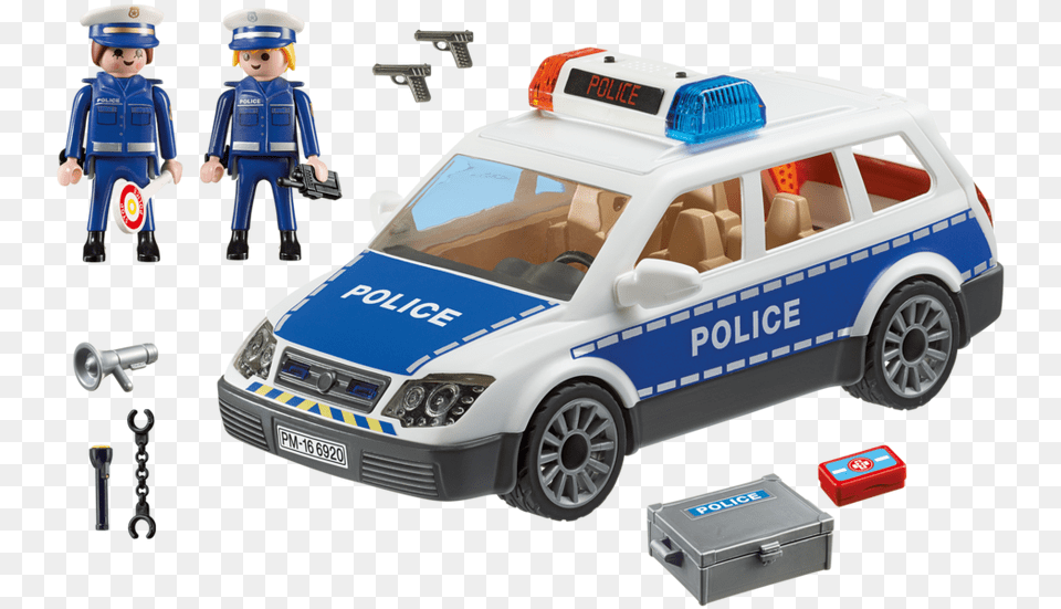 Cop Car Lights Playmobil, Vehicle, Transportation, Boy, Child Free Png
