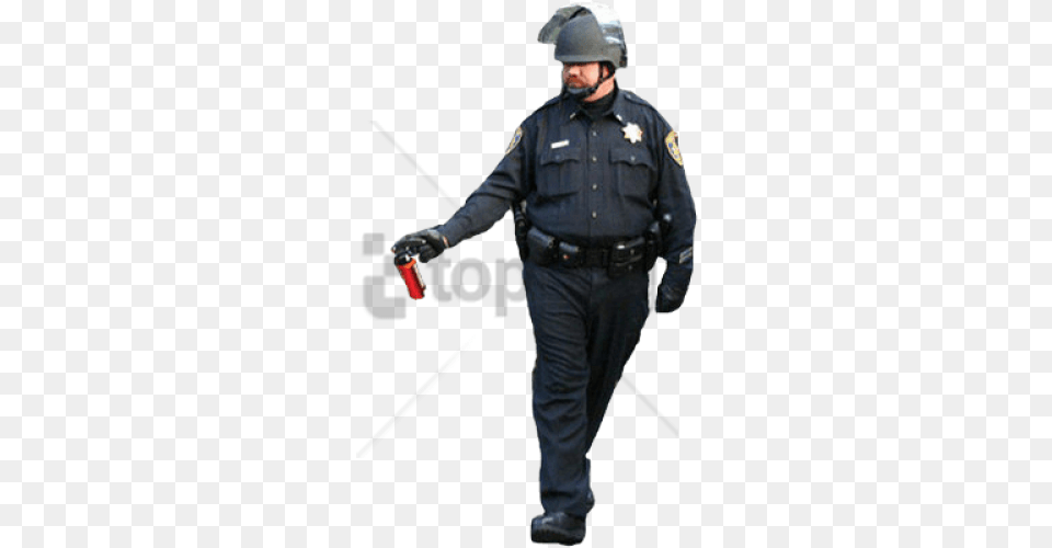 Cop With Transparent Background Pepper Spray Cop Transparent, Adult, Person, Man, Male Png Image