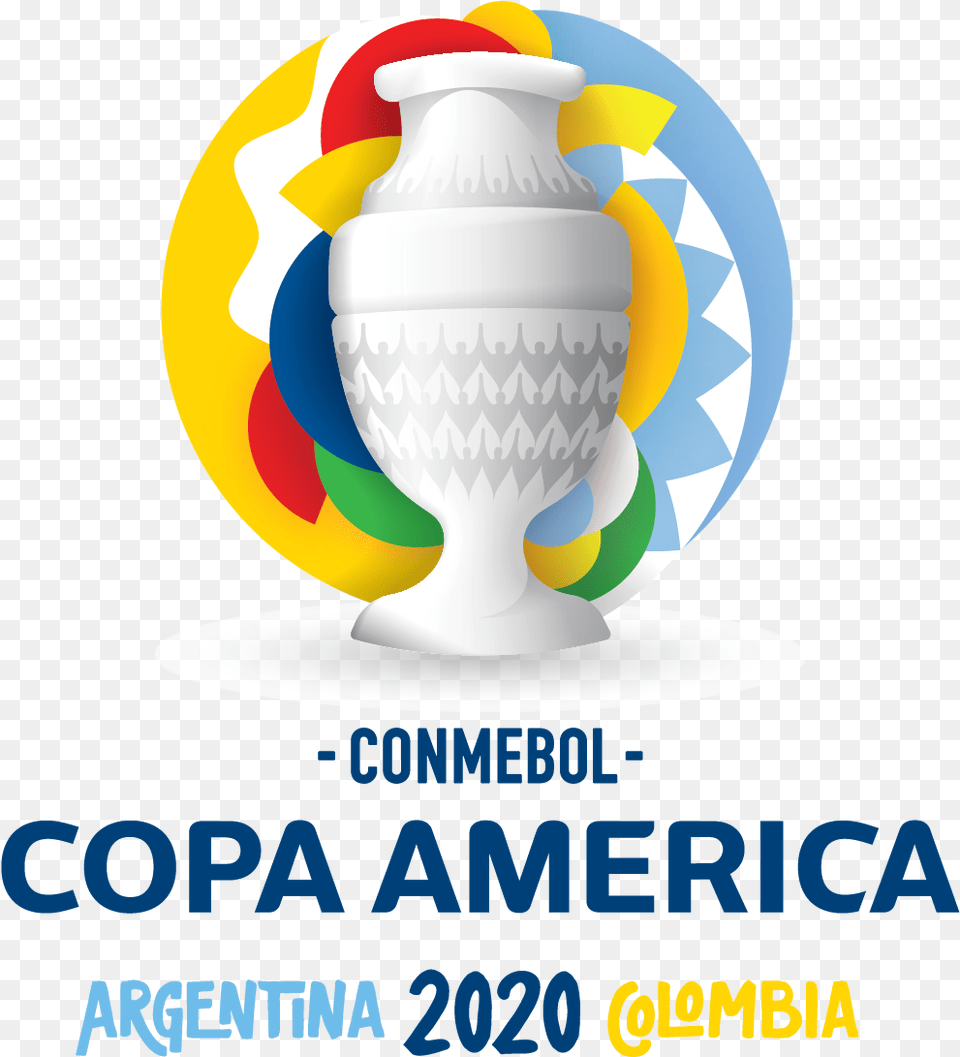 Copa America 2020 Official Logo Copa America 2020 Logo, Advertisement, Jar, Pottery, Urn Free Transparent Png