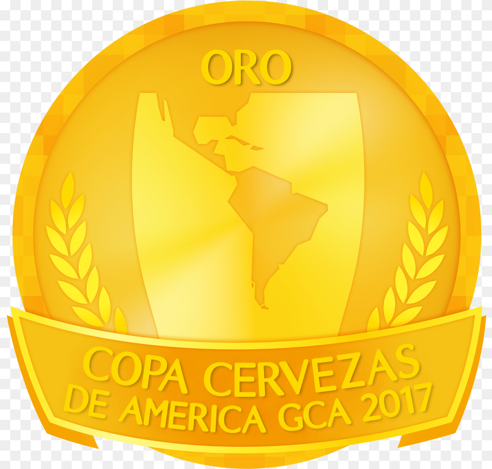 Copa Cerveza De America Medallas, Gold, Logo, Ammunition, Grenade Free Transparent Png