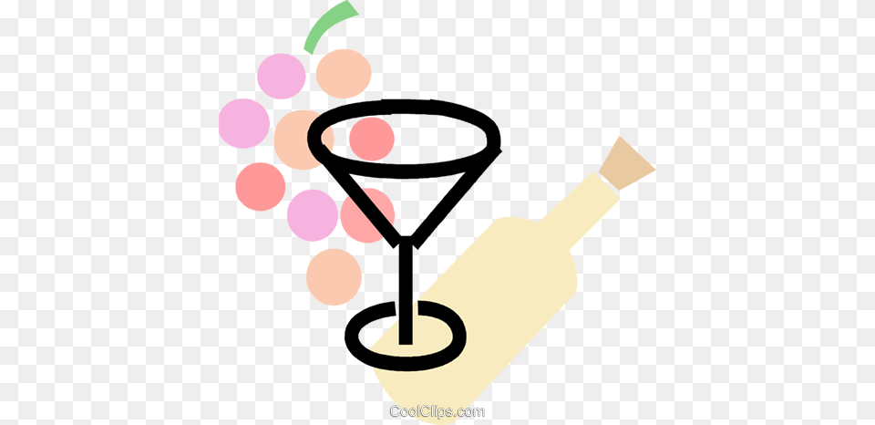 Copa De Vino Con Las Uvas Y El Vino Libres De Derechos Clipart, Alcohol, Beverage, Cocktail Png Image