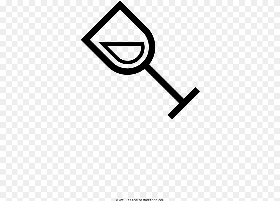 Copa De Vino Pgina Para Colorear, Gray Free Transparent Png