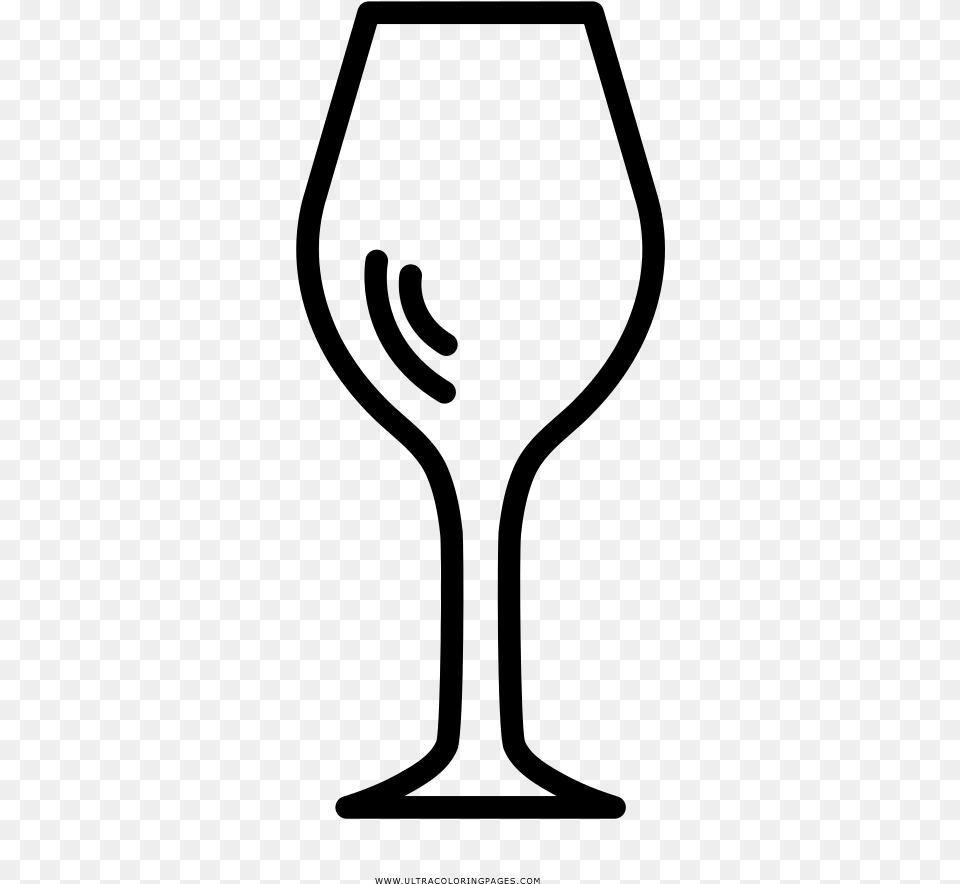 Copa De Vino Pgina Para Colorear Champagne Stemware, Gray Png