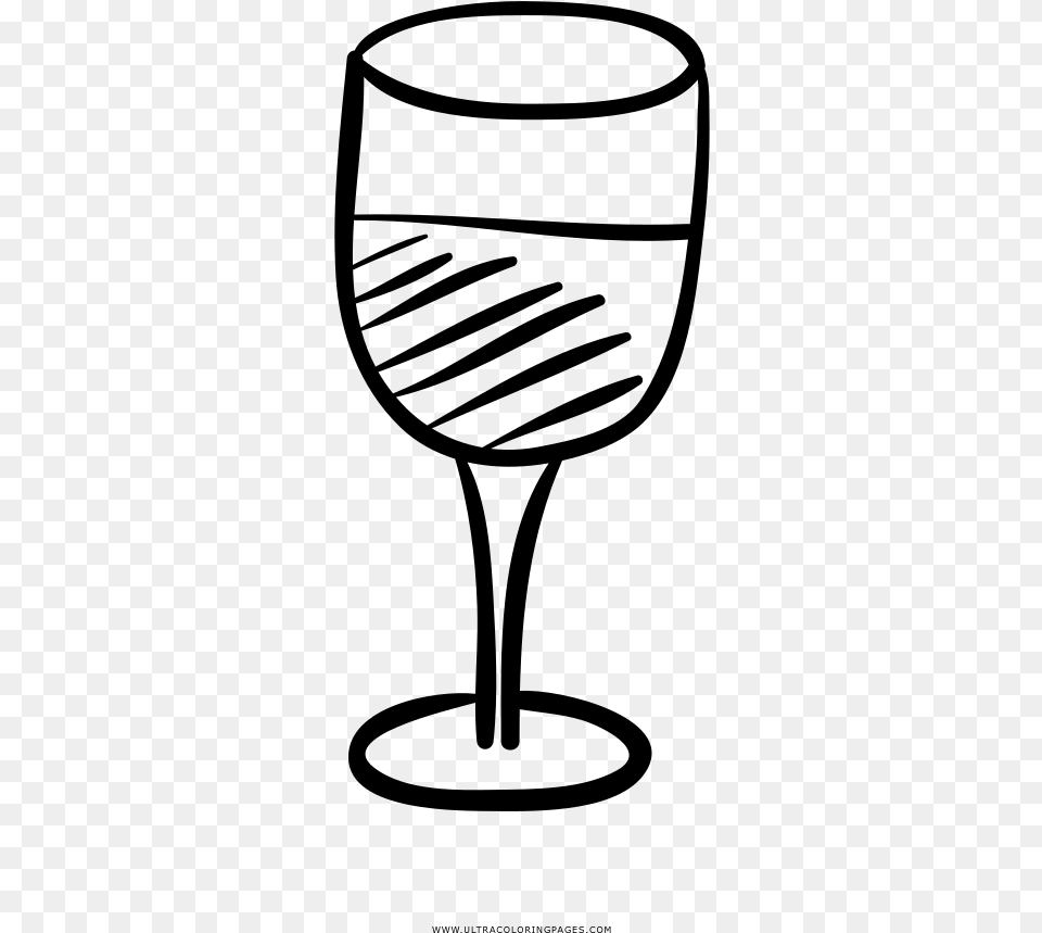 Copa De Vino Pgina Para Colorear Wine Glass, Gray Free Png Download