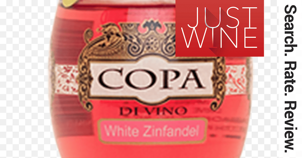 Copa Di Vino White Zinfandel, Jar, Alcohol, Beverage, Bottle Free Transparent Png