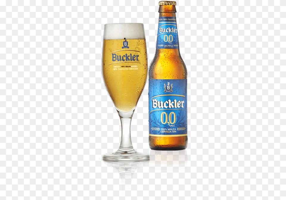 Copa Y Botella Buckler 00 Buckler, Alcohol, Beer, Beverage, Glass Free Png