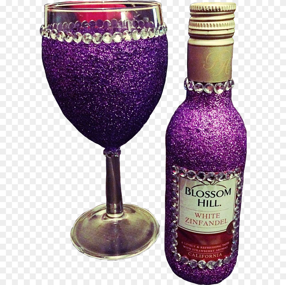 Copas Purpurina Glitter Freetoedit Blossom Hill, Purple, Glass, Goblet, Wine Free Png Download