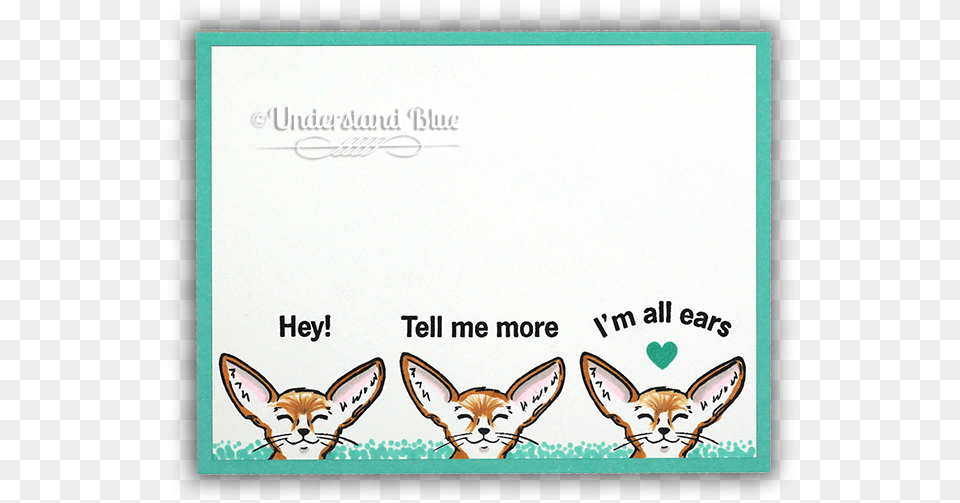 Copic Marker Fennec Fox By Understand Blue Fennec Fox, Mail, Greeting Card, Envelope, Advertisement Free Png Download