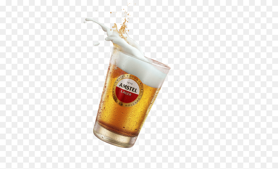 Copo De Cerveja Amstel Amstel, Alcohol, Beer, Beverage, Glass Free Png