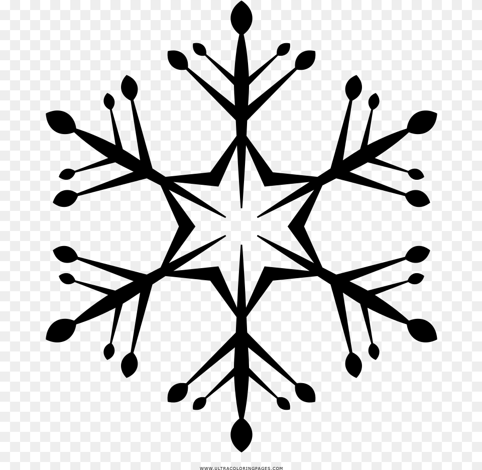 Copo De Nieve Vector Snowflake, Gray Free Transparent Png