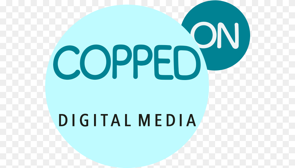 Copped On Digital Media Circle, Logo, Turquoise, Face, Head Free Png Download