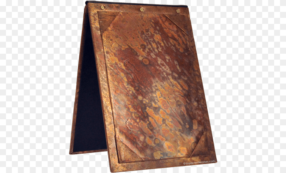 Copper A Frame Frame On Table, Corrosion, Rust Png Image