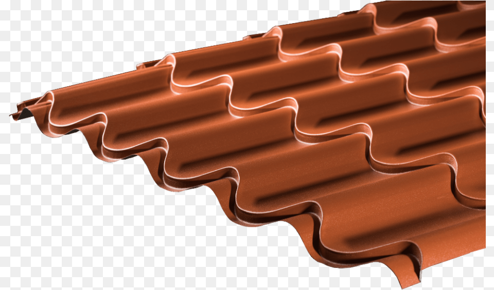 Copper Brown Tile Form Sheeting Eco Tile Iron Sheets, Architecture, Building, House, Housing Free Png Download