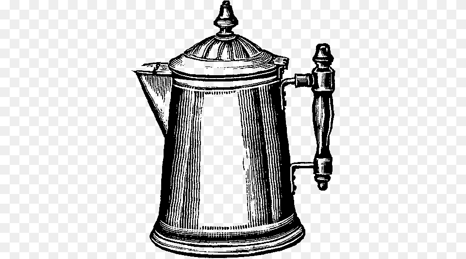 Copper Coffee Pot Vintage Illustration Sketch Of Coffee Pot, Cross, Symbol, Clothing, T-shirt Free Png
