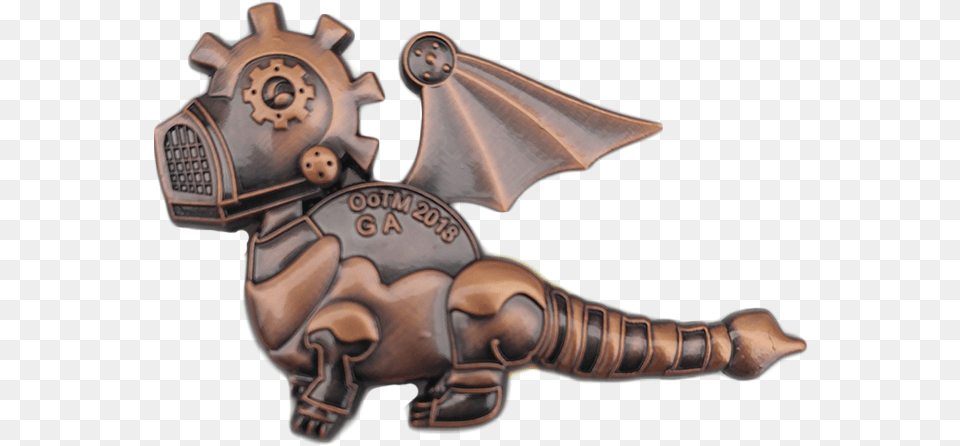 Copper Gear Dragon Revolver, Bronze, Accessories, Art Free Png