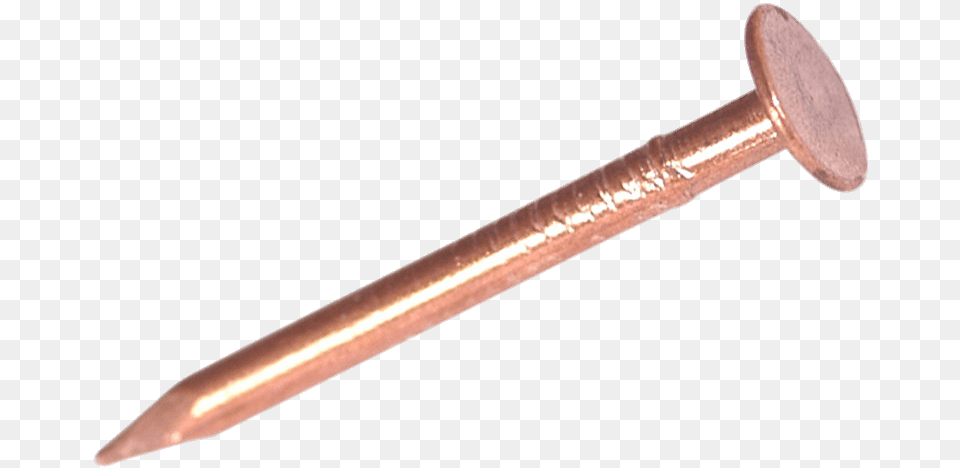 Copper Nail Copper Clout Nails, Blade, Dagger, Knife, Weapon Free Png Download