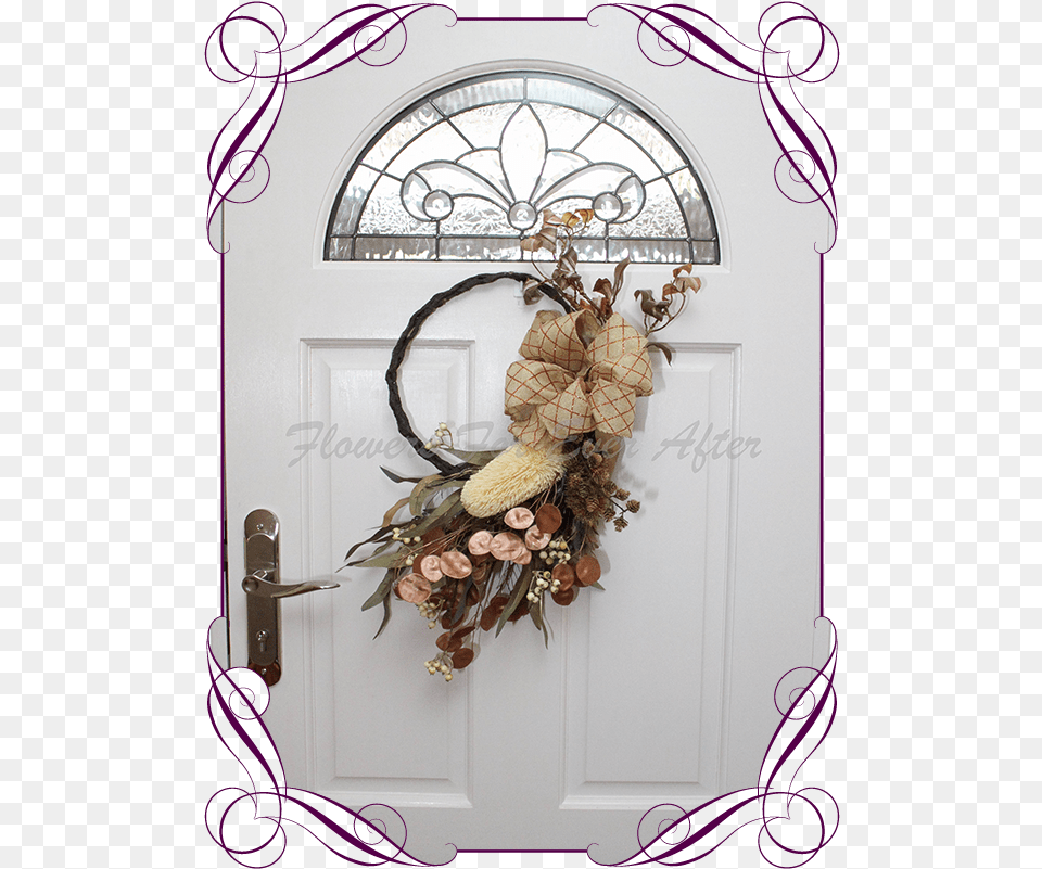 Copper Rustic Cradle Wreath Flower Girl Baskets Australia, Flower Arrangement, Plant, Art, Floral Design Png