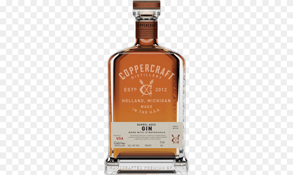 Coppercraft Straight Bourbon, Alcohol, Beverage, Liquor, Whisky Png Image