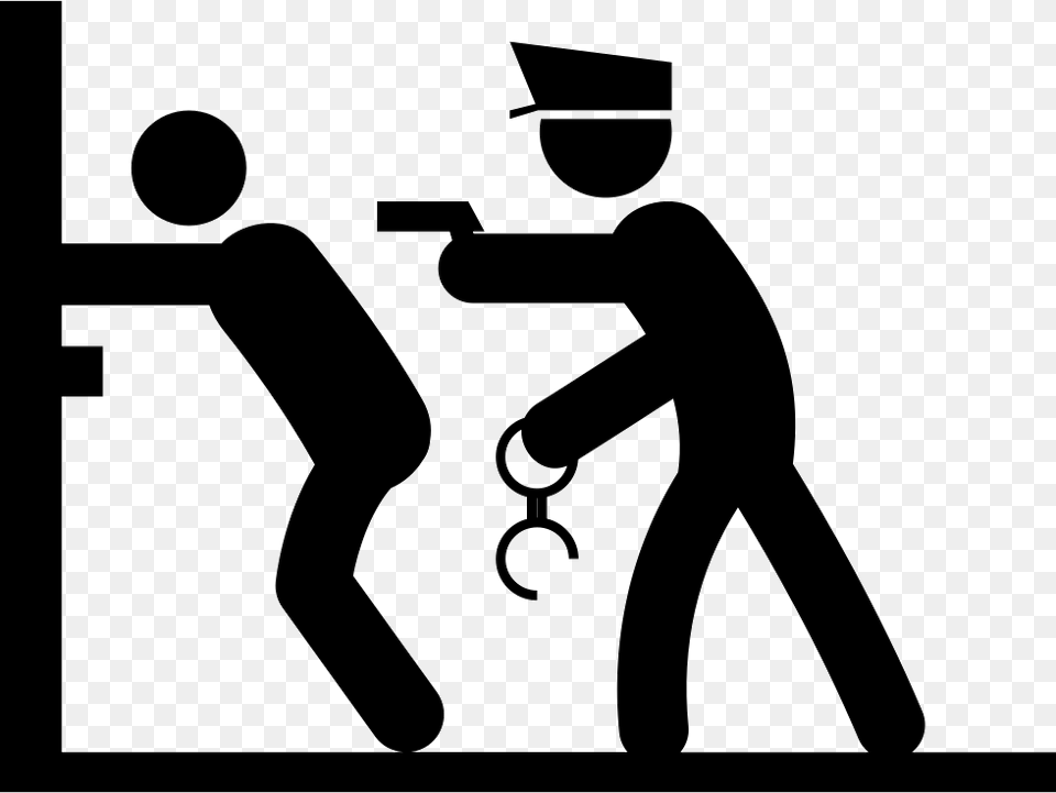 Cops And Robbers Clipart, People, Person, Stencil, Silhouette Free Png Download