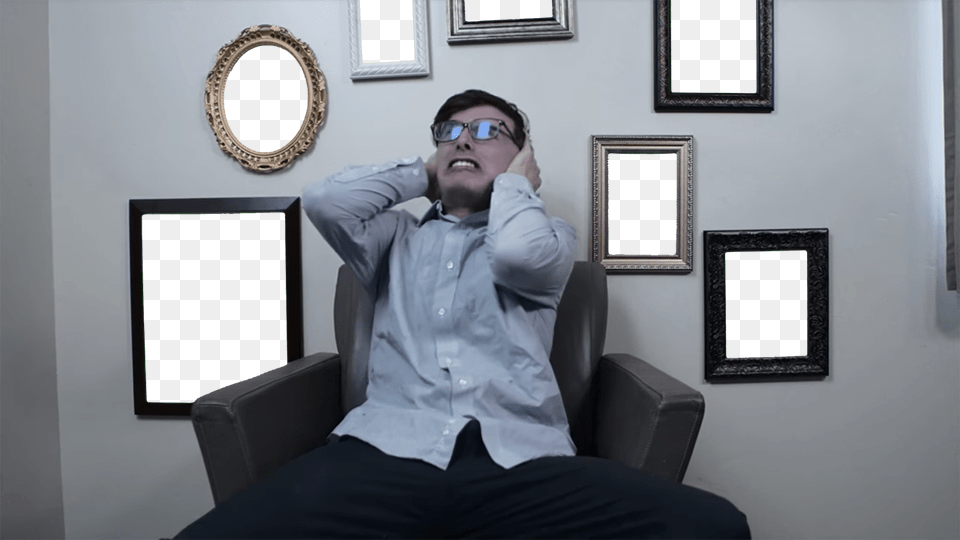 Copy Discord Cmd Idubbbz Green Screen Template, Face, Head, Person, Photo Frame Free Png Download