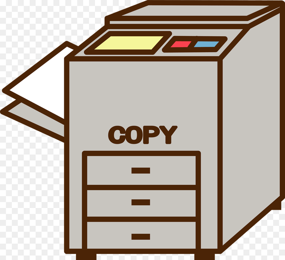 Copy Machine Clipart, Drawer, Furniture, Computer Hardware, Electronics Free Transparent Png