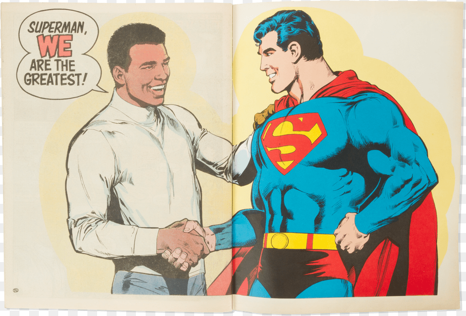 Copy Of Dc Comics Superman Vs Superman Vs Muhammad Ali, Publication, Book, Person, Man Png Image