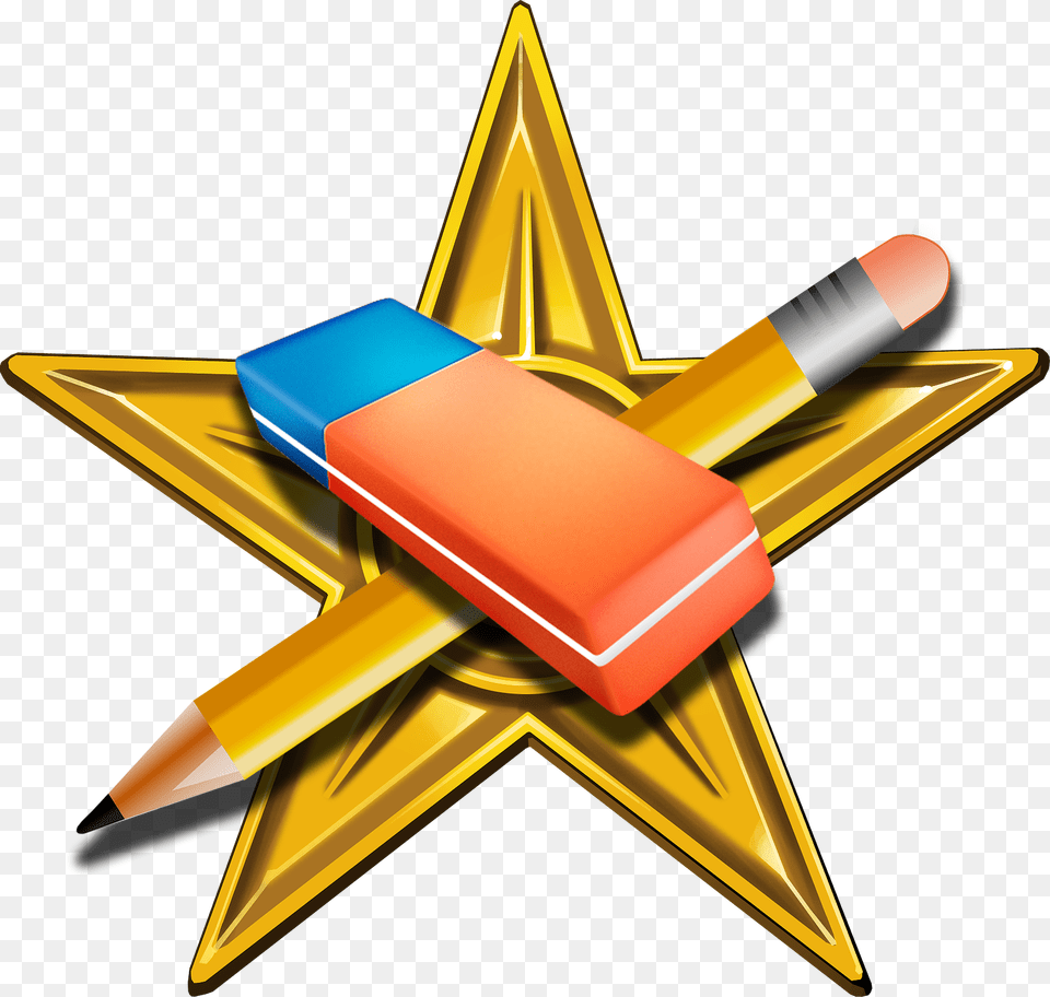 Copyedit Barnstar Hires Economics In Our Daily Life, Pencil, Rubber Eraser Png Image