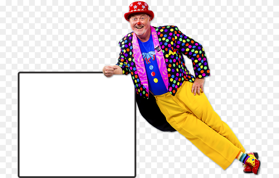 Copyright Bumbles The Clown Clown, Adult, Person, Man, Male Free Png Download