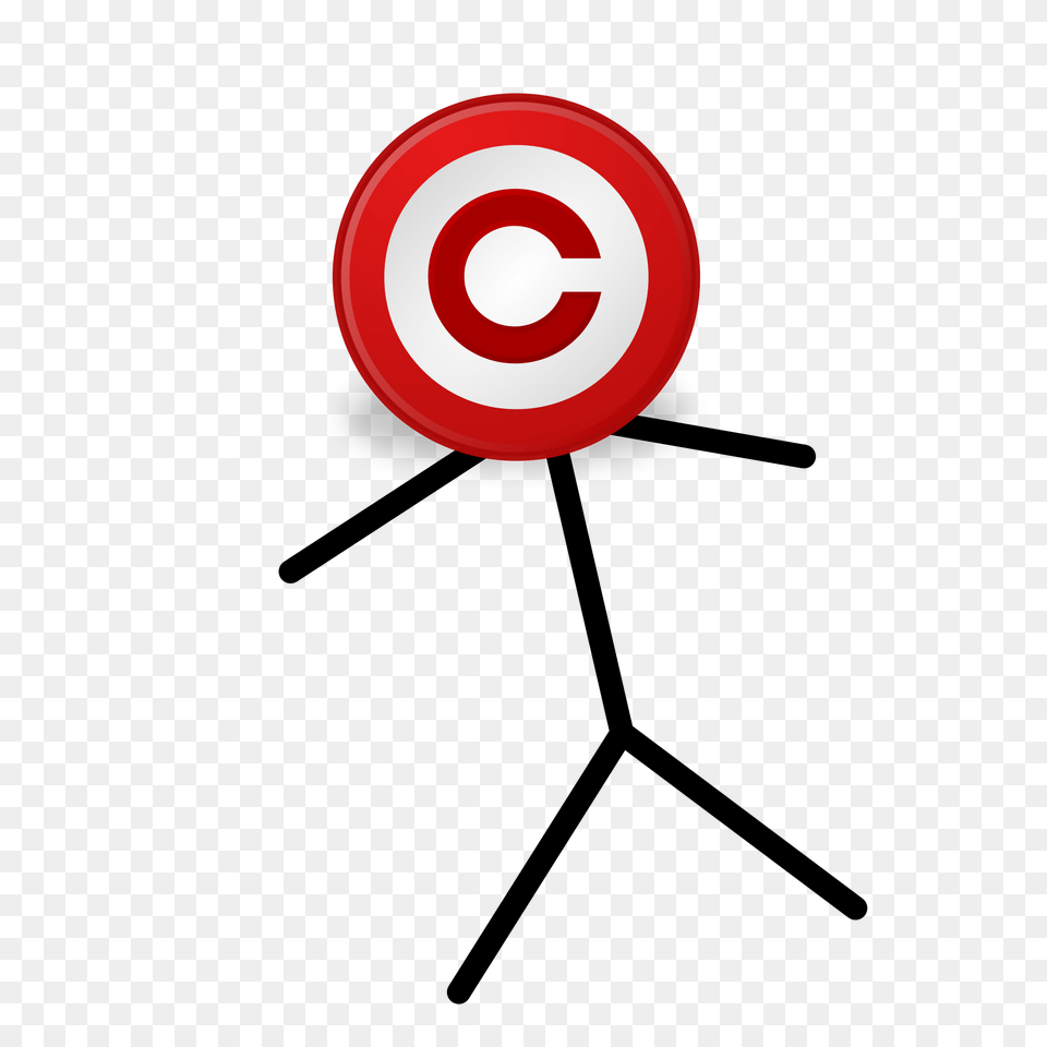 Copyright Icon Headed Stickman Free Png