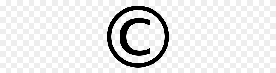 Copyright Symbol, Gray Png