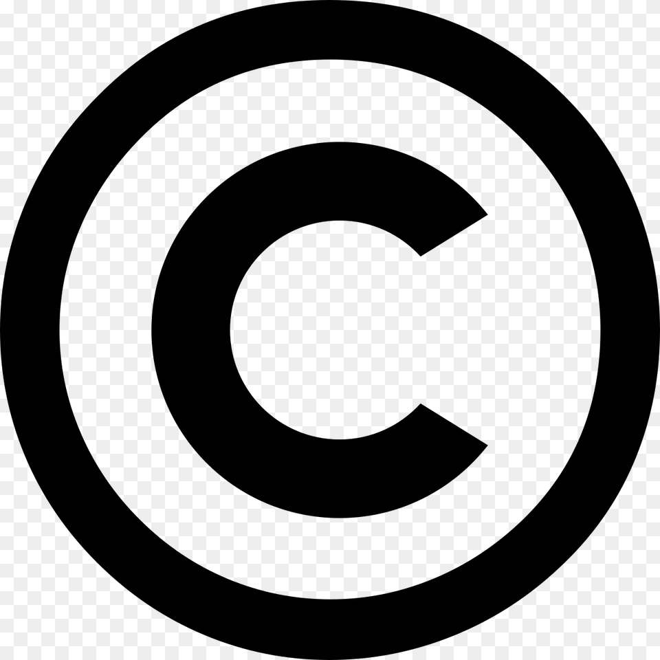 Copyright Symbol, Gray Png Image
